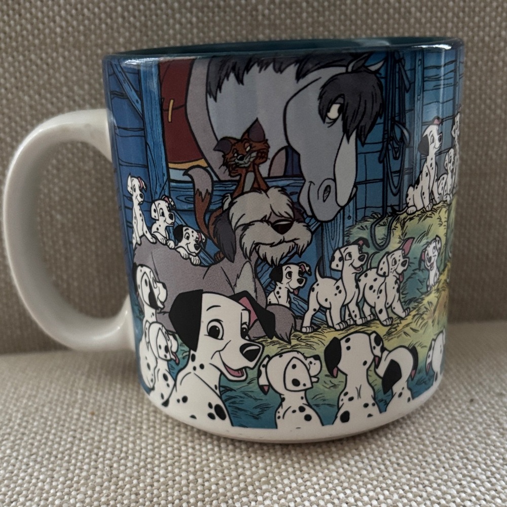 Original Vintage  Disney 101 Dalmatians Ceramic Mug